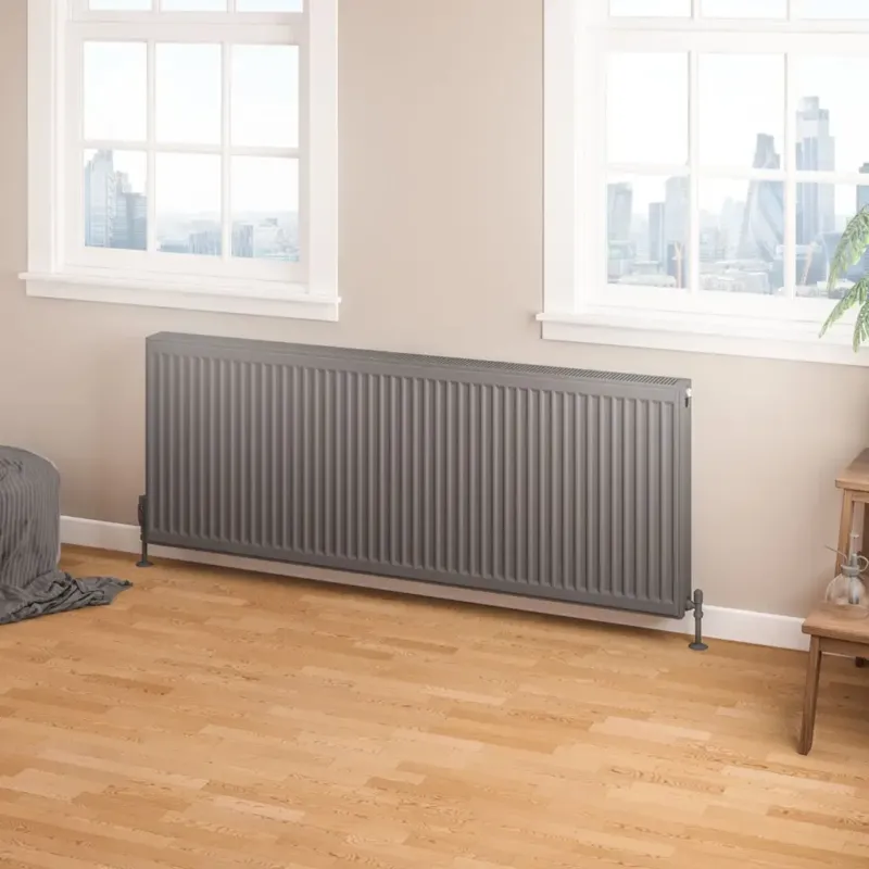 Goedkoop Eastbrook Type 22 paneelradiator 160x60cm 3319W antraciet
