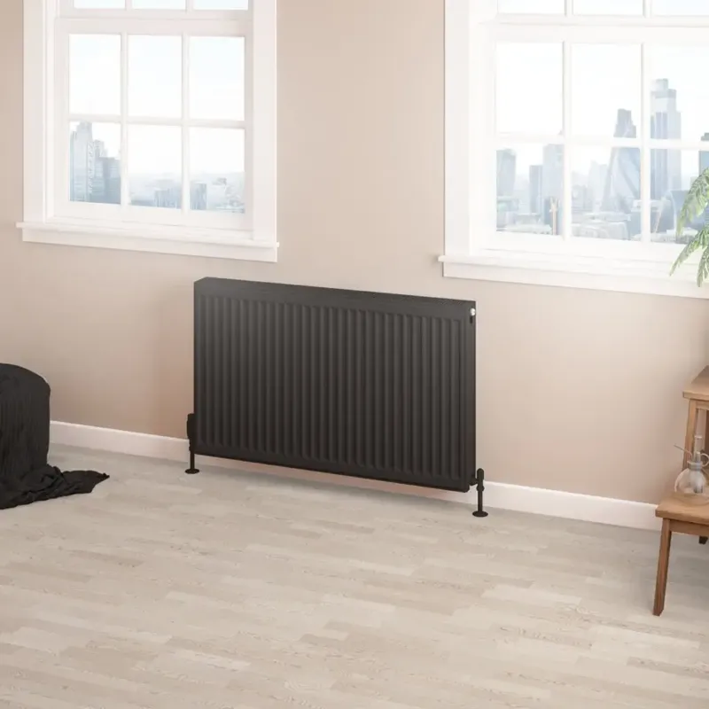 Gecertificeerd Eastbrook Type 22 paneelradiator 100x60cm 2074W zwart mat