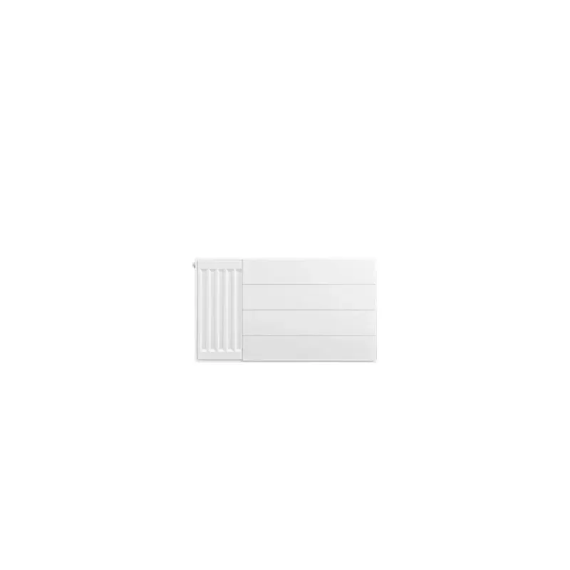 Eastbrook plaat voor paneelradiator met streep 70x40cm wit glans Favoriet