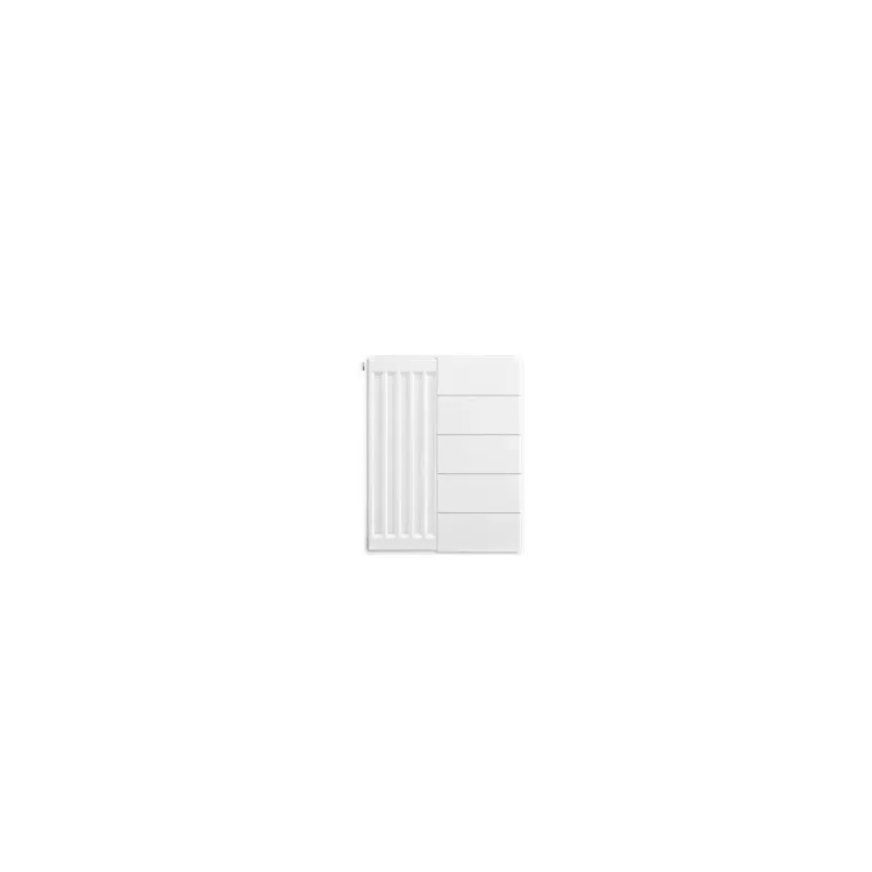 Eastbrook plaat voor paneelradiator met streep 40x50cm wit glans Fabrieksprijs