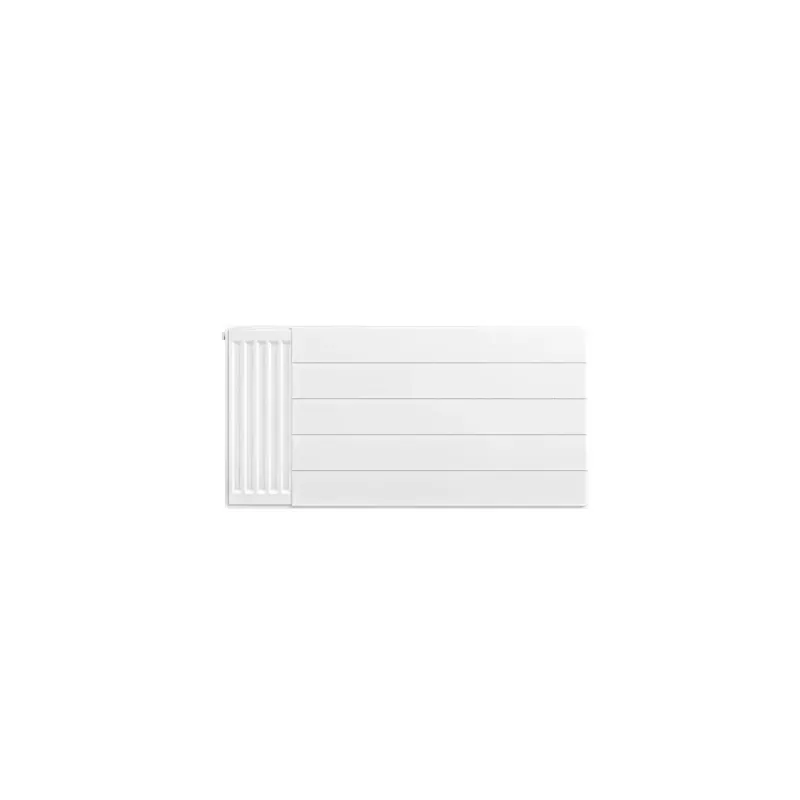 Eastbrook plaat voor paneelradiator met streep 100x50cm wit glans Laatste Versie