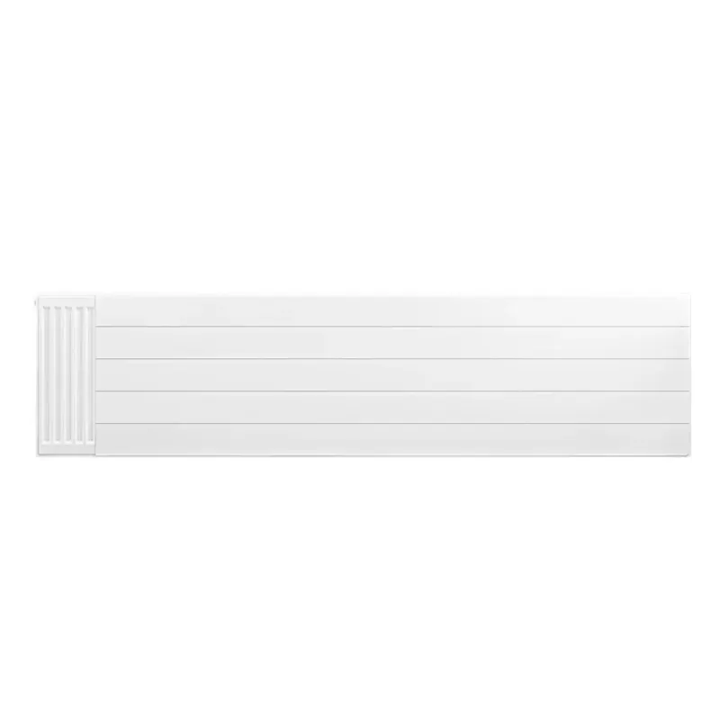 Eastbrook plaat voor paneelradiator met streep 200x50cm wit glans Gratis Retour