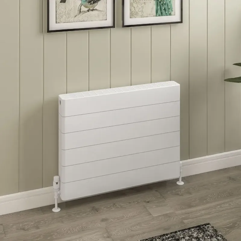 Eastbrook Keynsham paneelradiator met streep 80x60cm 1577W wit glans Seizoensaanbieding