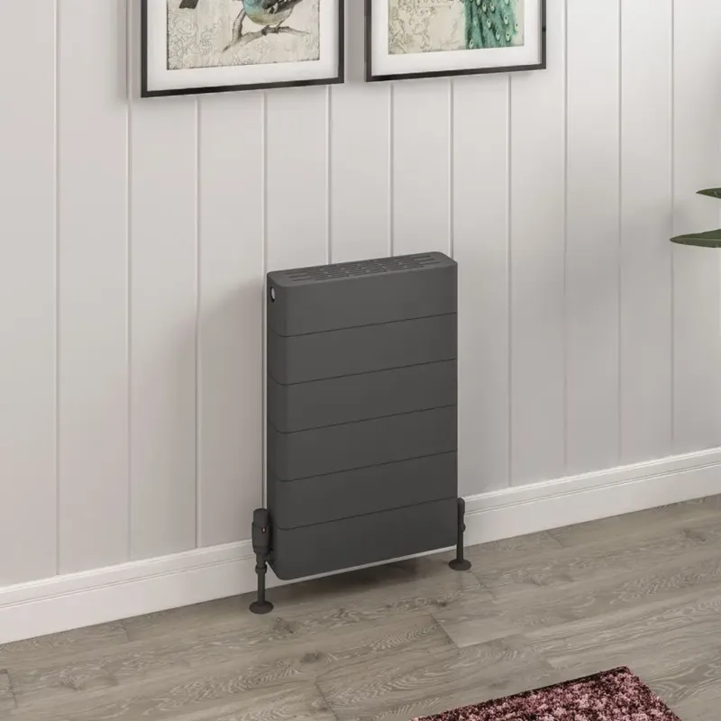 Beperkte Voorraad Eastbrook Keynsham paneelradiator met streep 40x60cm 788W antraciet
