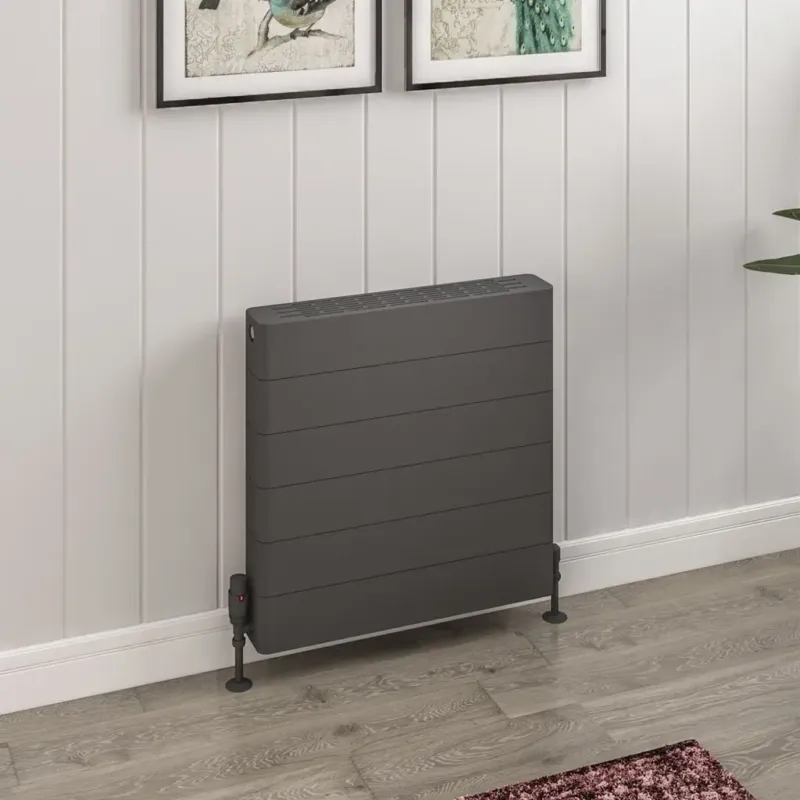 Speciale Aanbieding Eastbrook Keynsham paneelradiator met streep 60x60cm 1183W antraciet