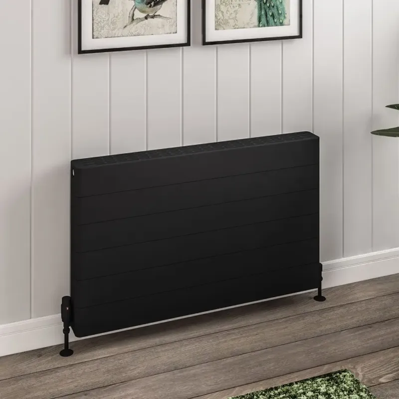 Koopje Eastbrook Keynsham paneelradiator met streep 100x60cm 1971W zwart mat