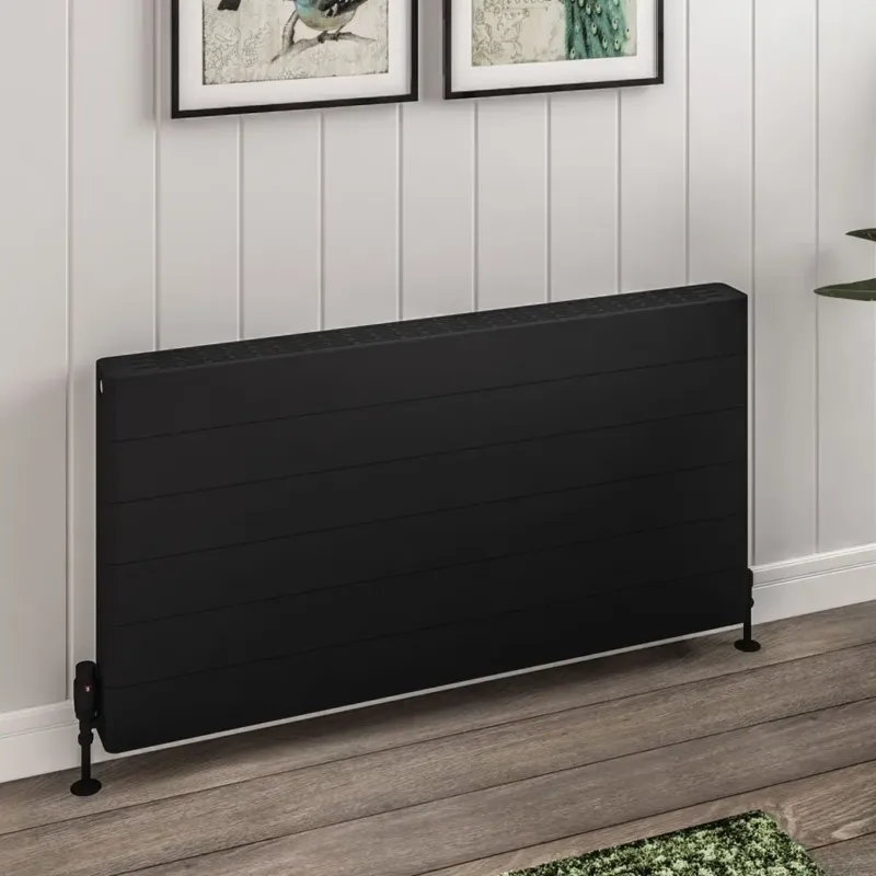 Betaalbaar Eastbrook Keynsham paneelradiator met streep 120x60cm 2365W zwart mat