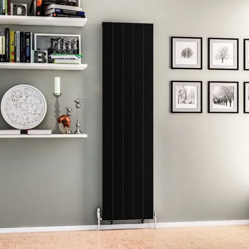 Eastbrook Mersey paneelradiator 47x180cm 1293W zwart mat Snelle Levering