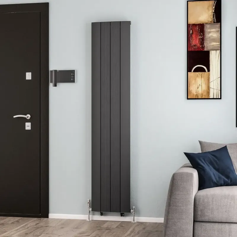 Eastbrook Trent paneelradiator 38x180cm 1017W antraciet Weekendaanbieding