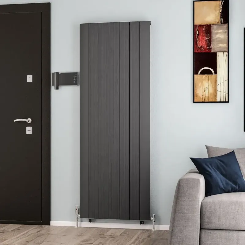 Eastbrook Trent paneelradiator 66x180cm 1779W antraciet Beperkt Aanbod