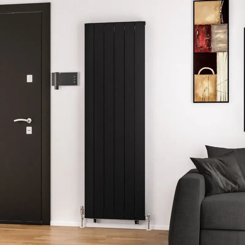 Eastbrook Trent paneelradiator 57x180cm 1525W zwart mat Korting