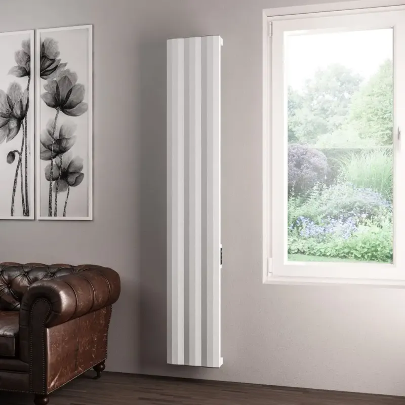 Eastbrook Derwent elektrische paneelradiator 30x180cm 600W wit mat Gecertificeerd