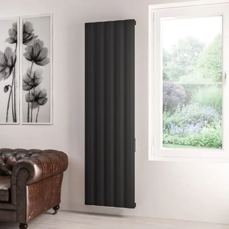 Speciale Aanbieding Eastbrook Derwent elektrische paneelradiator 50x180cm 1000W zwart mat
