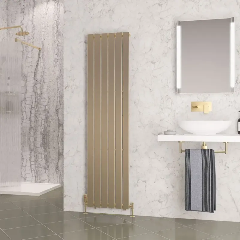 Betaalbaar Eastbrook Warrington paneelradiator type 10 45x180cm 886W messing geborsteld