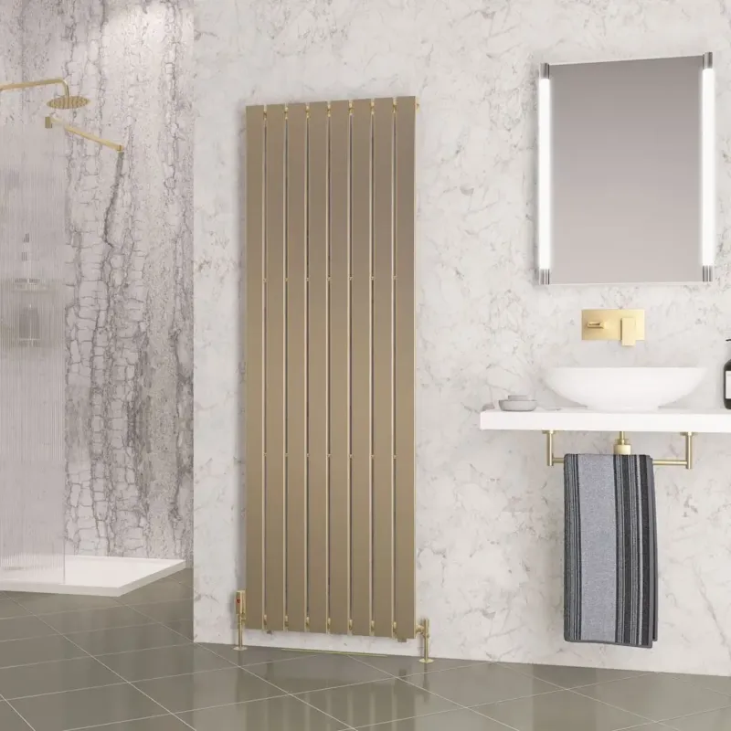 Fabrieksprijs Eastbrook Warrington paneelradiator type 10 60x180cm 1181W messing geborsteld