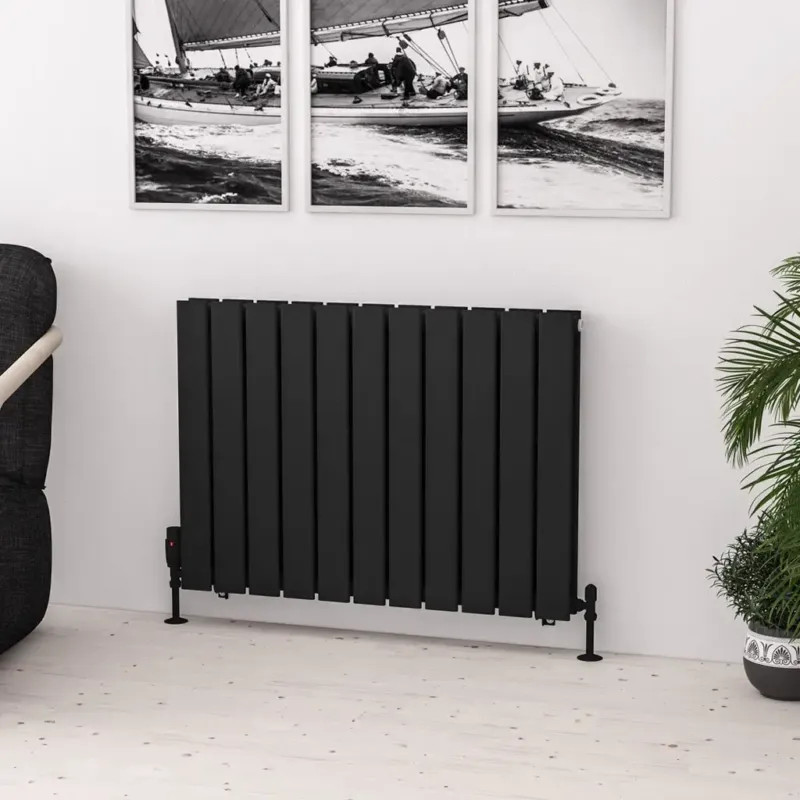 Eastbrook Warrington paneelradiator type 20 85x60cm 1335W zwart mat Rechtstreeks Van De Fabrikant