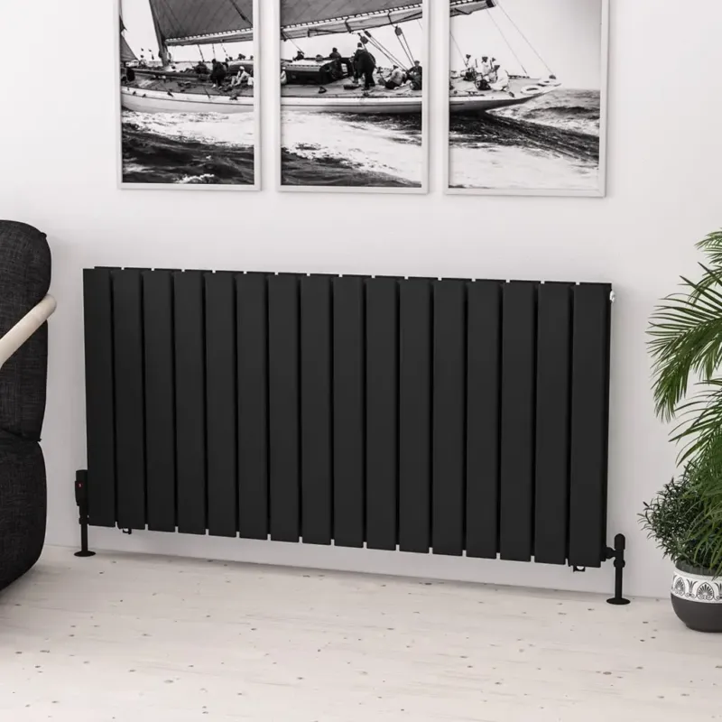 Eastbrook Warrington paneelradiator type 20 120x60cm 1942W zwart mat Flitsaanbieding
