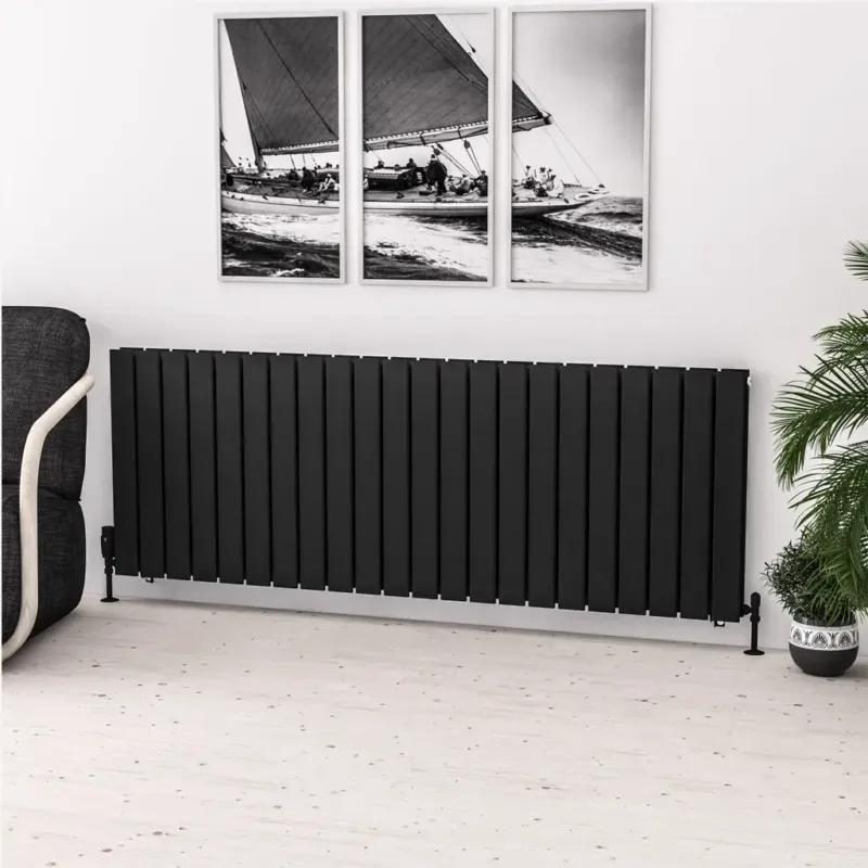 Eastbrook Warrington paneelradiator type 20 165x60cm 2668W zwart mat Weekendaanbieding