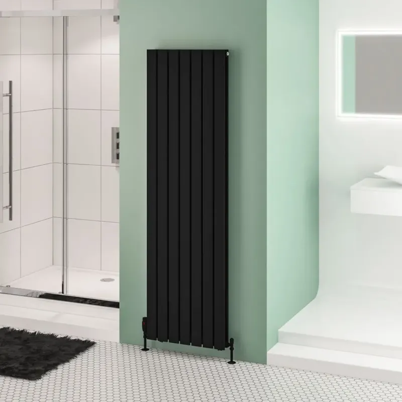 Op = Op Eastbrook Warrington paneelradiator type 20 55x180cm 2293W zwart mat