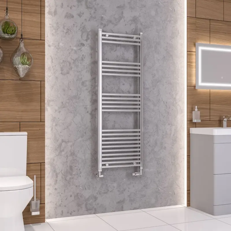 Goedkoop Eastbrook Wendover handdoekradiator 50x140cm 507W chroom
