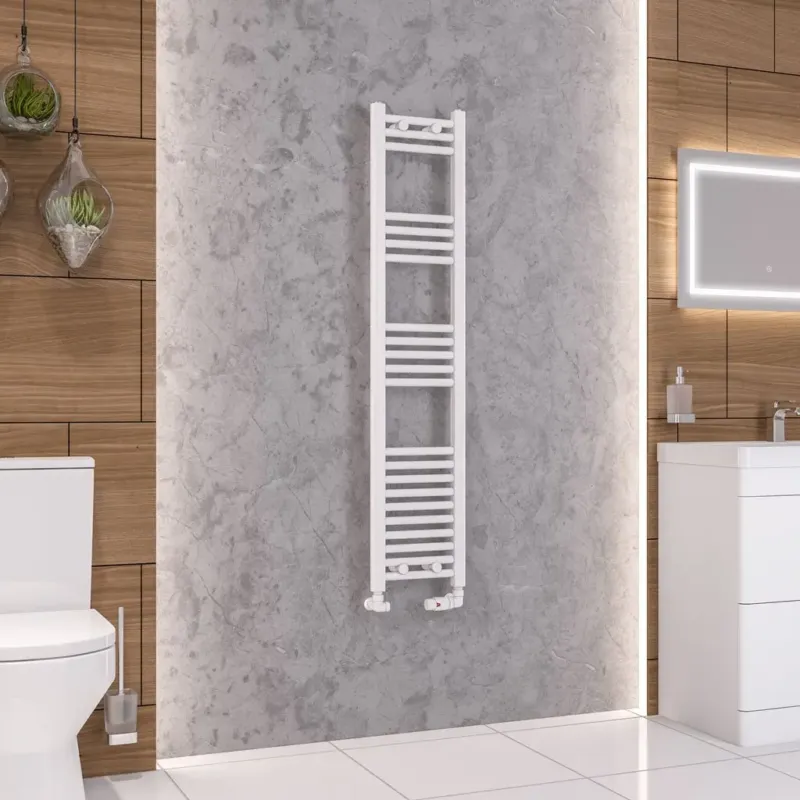 Gratis Retour Eastbrook Wendover handdoekradiator 30x140cm 444W wit glans