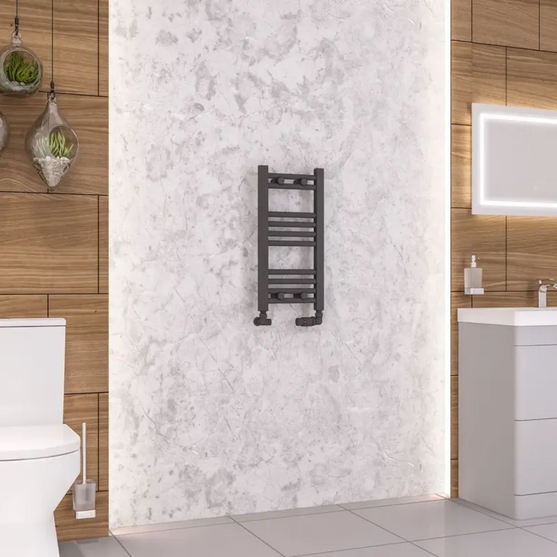 Eastbrook Wendover handdoekradiator 30x60cm 196W antraciet mat Favoriet