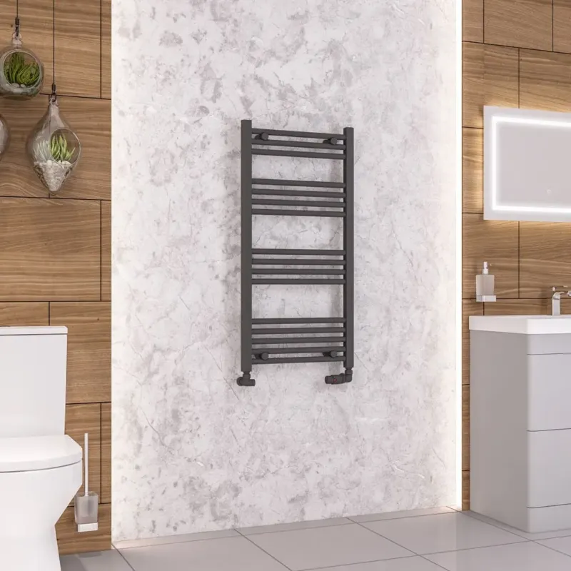 Laatste Kans Eastbrook Wendover handdoekradiator 50x100cm 464W antraciet mat