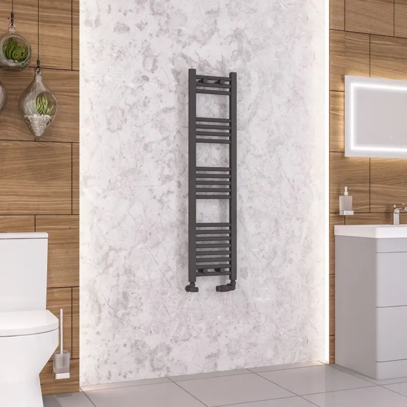 Meest Verkocht Eastbrook Wendover handdoekradiator 30x120cm 392W antraciet mat