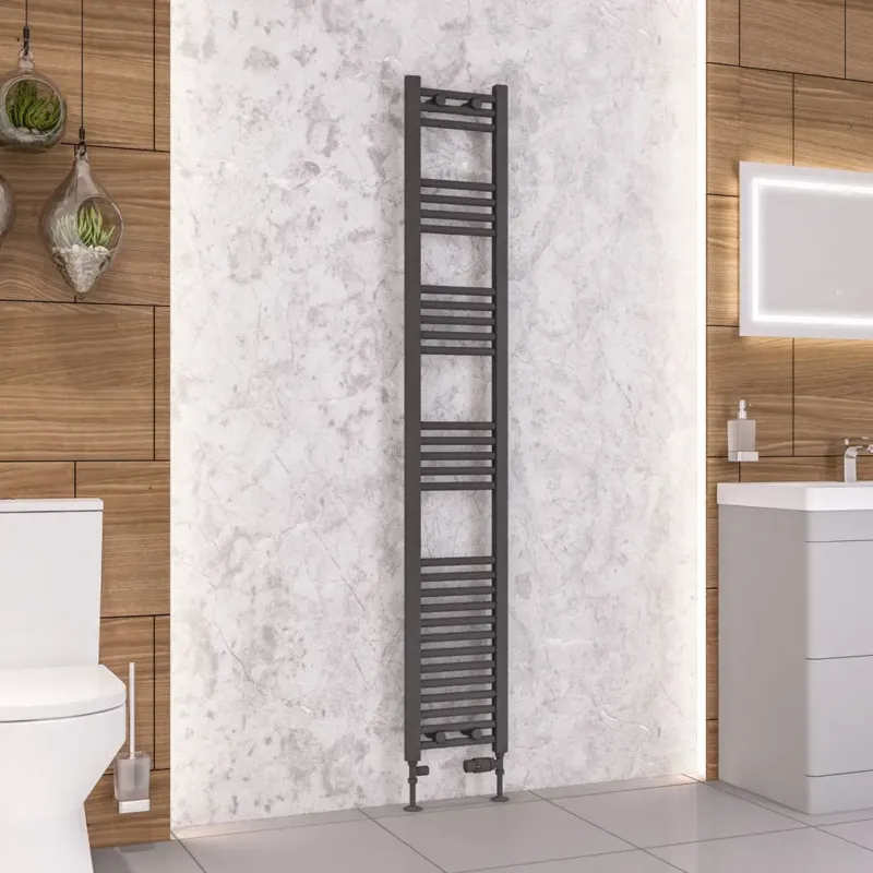 Eastbrook Wendover handdoekradiator 30x180cm 588W antraciet mat Bestel Nu