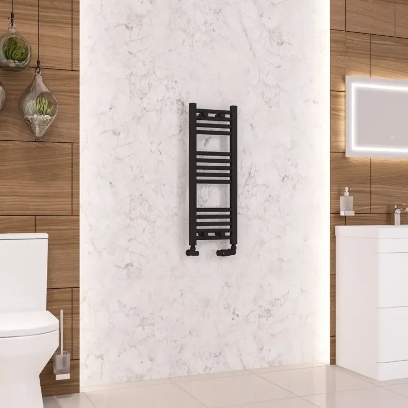 Eastbrook Wendover handdoekradiator 30x80cm 267W zwart mat Bestseller