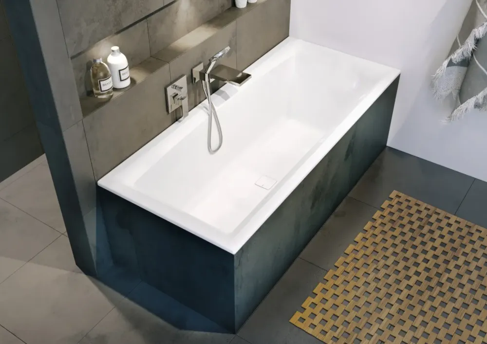Riho Still Square inbouw ligbad 170x75cm wit glans met Fall overloop Gereduceerde Prijs