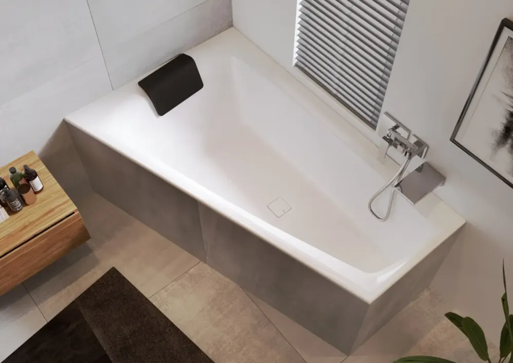 Riho Still Smart inbouw ligbad 170x110cm rechts wit glans met Fall overloop Bestseller