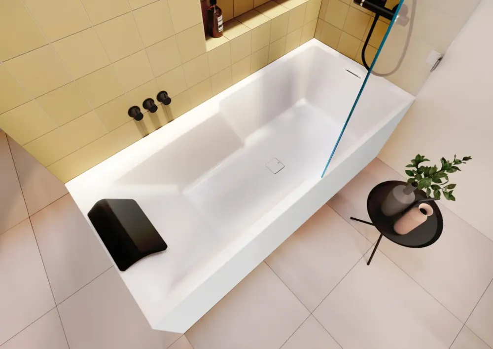 Riho Still Shower hoekbad 180x80cm links wit glans Express Levering