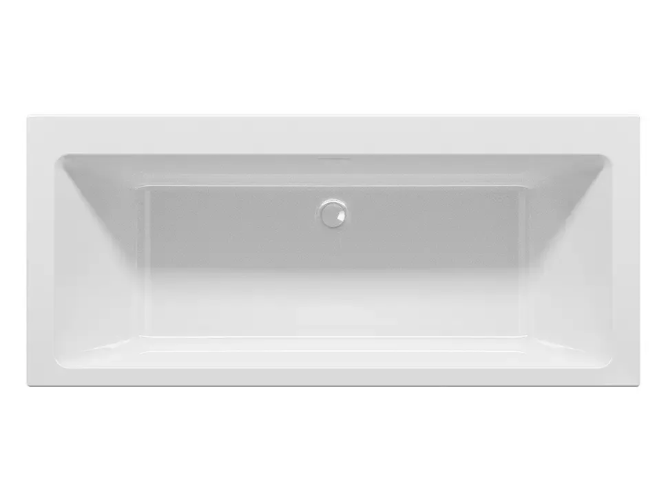 Laatste Kans Riho Rethink Wall inbouw ligbad 180x80cm wit mat met Fall overloop