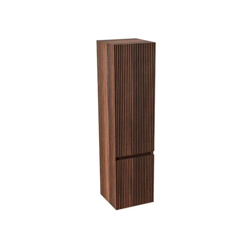 Tijdelijk Beschikbaar Sanigoods Bertha kolomkast met ribbelfront 35x35x135cm wengé