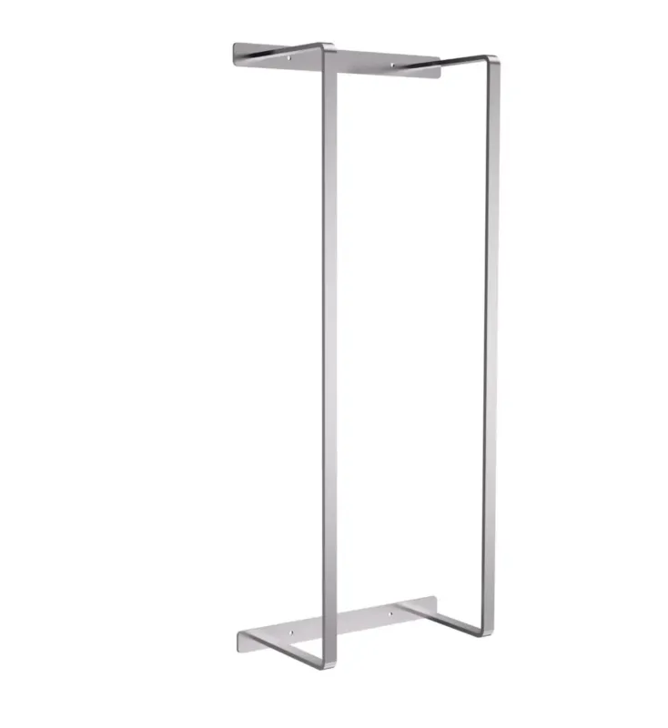 Actieprijs Sanigoods Basil verticale handdoekrek 28x67cm RVS geborsteld