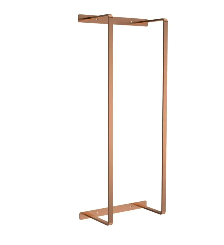 Express Levering Sanigoods Basil verticale handdoekrek 28x67cm koper geborsteld