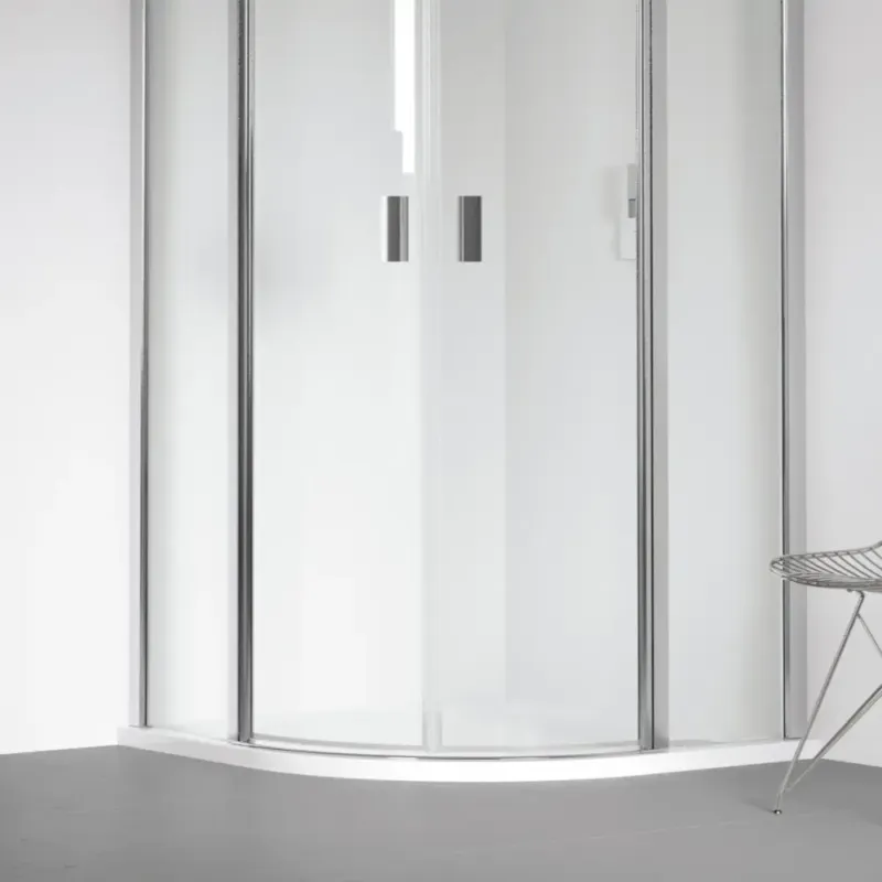 Voordeelprijs Riho Davos kwartronde douchebak 80x80cm wit glans
