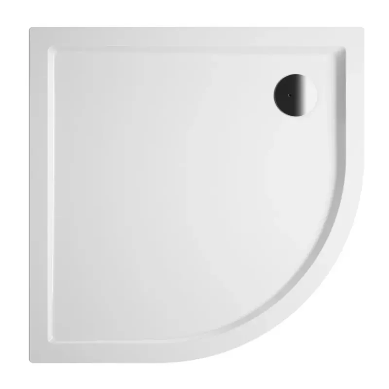 Riho Zurich kwartronde douchebak 80x80cm wit glans Seizoensaanbieding