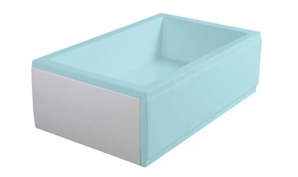Beperkte Voorraad Polysan Deep Plain douchebakpaneel zijkant 75x36cm wit