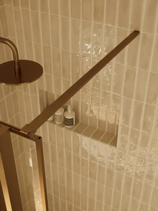 Betrouwbaar Riho Define stabilisatiestang 120cm koper mat