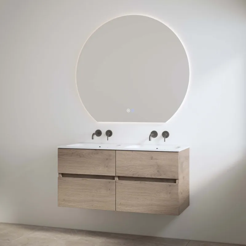 Merkproduct Best Design Bora badmeubel zonder kraangaten 120cm eiken bruin