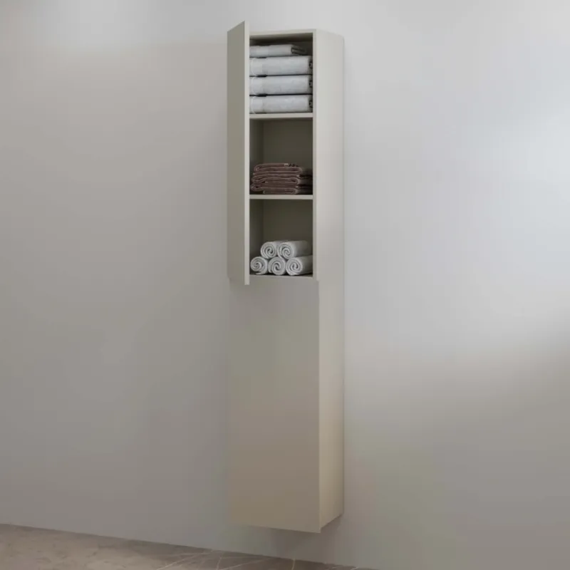 Direct Verzonden Best Design Blanco hoge kolomkast 35x180cm taupe mat