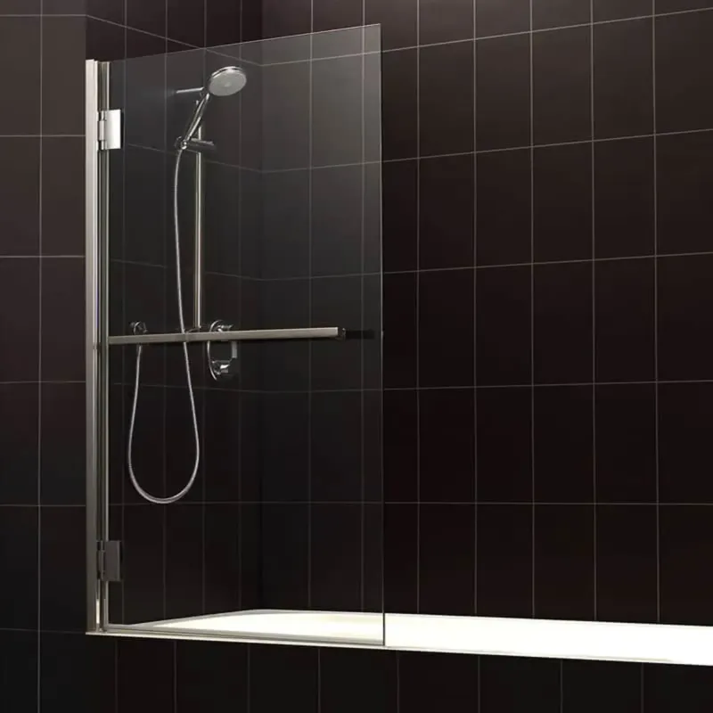 Eastbrook Corniche badwand met handdoekrek 80x140cm chroom Beperkt Aanbod
