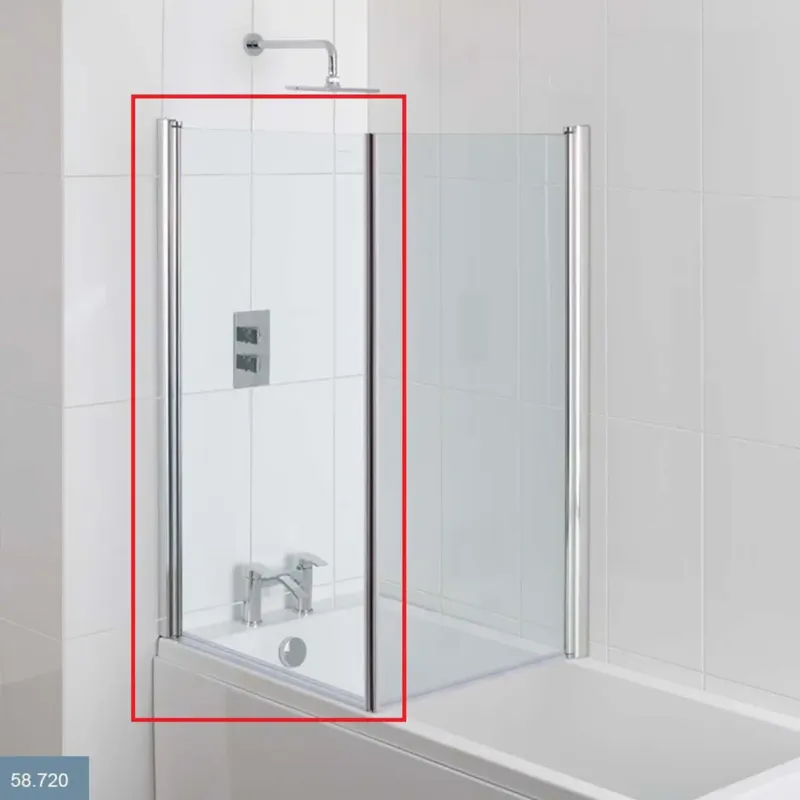 Speciale Aanbieding Eastbrook Type 1 badwand 80x140cm chroom