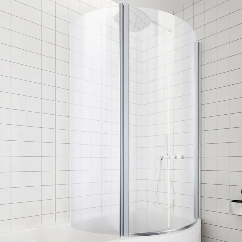 Eastbrook Beaufort Type 2 bad douchecabine 80x47cm rechts chroom Direct Beschikbaar