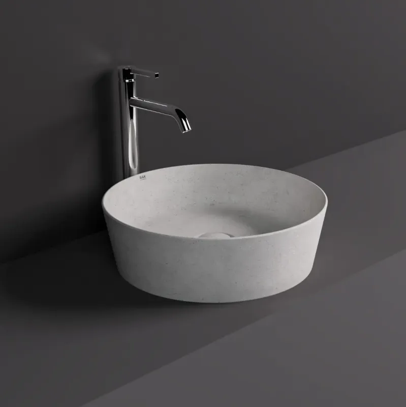 Hete Deal Rak Skin ronde waskom 42cm wit beton