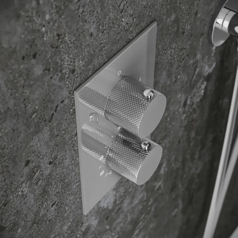 Koopje Saniclear Evolution Curved inbouw regendouche met 2 standen handdouche chroom