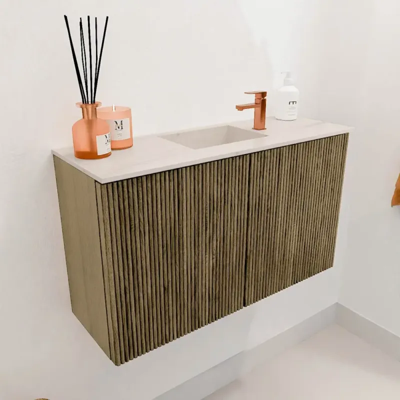 Shop Nu Mondiaz Joya DLux 70cm toiletmeubel dusk met wastafel faye midden 1 kraangat meli