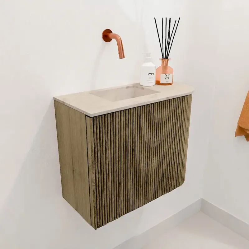 Shop Nu Mondiaz Joya DLux 50cm toiletmeubel ronding rechts dusk met wastafel faye links zonder kraangat frappe